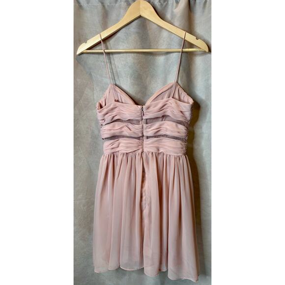 Hailey Logan Blush Pink Mini Flow Dress Size 7/8 - Picture 3 of 5